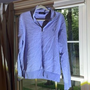 Polo Ralph Lauren Men’s Zip Neck Sweatshirt in Blue